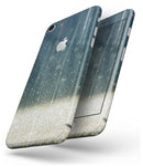 Scratched Blue and Gold Showers - Skin-kit for the iPhone 8 or 8 Plus