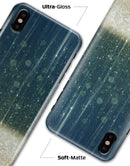 Scratched Blue and Gold Showers - iPhone X Clipit Case