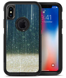 Scratched Blue and Gold Showers - iPhone X OtterBox Case & Skin Kits