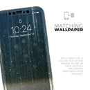 Scratched Blue and Gold Showers - Vinyl Skin Wrap for iPhone 17 Pro Max, 17 Pro, 17 Air, 17, 16 & All Models — Soft Matte or Ultra Gloss
