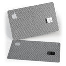 Scratched Chevron Over Gray Fabric - Premium Protective Decal Skin-Kit for the Apple Credit Card