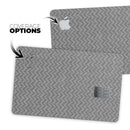 Scratched Chevron Over Gray Fabric - Premium Protective Decal Skin-Kit for the Apple Credit Card