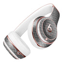 Scratched Chevron Over Gray Fabric Full-Body Skin Kit for the Beats by Dre Solo 3 Wireless Headphones