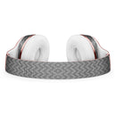 Scratched Chevron Over Gray Fabric Full-Body Skin Kit for the Beats by Dre Solo 3 Wireless Headphones