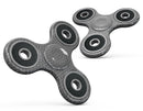 Scratched Chevron Over Gray Fabric Full-Body Fidget Spinner Skin-Kit