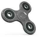 Scratched Chevron Over Gray Fabric Full-Body Fidget Spinner Skin-Kit