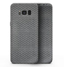 Scratched Chevron Over Gray Fabric - Samsung Galaxy S8 Full-Body Skin Kit