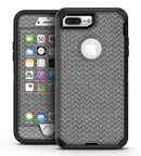 Scratched Chevron Over Gray Fabric - iPhone 7 Plus/8 Plus OtterBox Case & Skin Kits