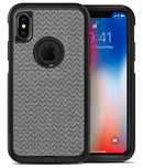 Scratched Chevron Over Gray Fabric - iPhone X OtterBox Case & Skin Kits