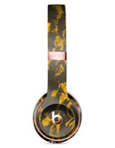 Scratched Dark Gray and Gold Dust Full-Body Skin Kit for the Beats by Dre Solo 3 Wireless Headphones