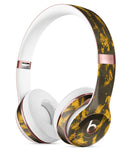 Scratched Dark Gray and Gold Dust Full-Body Skin Kit for the Beats by Dre Solo 3 Wireless Headphones