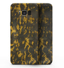 Scratched Dark Gray and Gold Dust - Samsung Galaxy S8 Full-Body Skin Kit