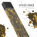 Scratched Dark Gray and Gold Dust - Premium Decal Protective Skin-Wrap Sticker compatible with the Juul Labs vaping device