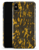 Scratched Dark Gray and Gold Dust - iPhone X Clipit Case