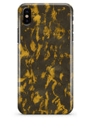 Scratched Dark Gray and Gold Dust - iPhone X Clipit Case