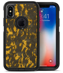 Scratched Dark Gray and Gold Dust - iPhone X OtterBox Case & Skin Kits