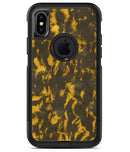 Scratched Dark Gray and Gold Dust - iPhone X OtterBox Case & Skin Kits