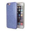 Scratched Deep Blue Sea Fabric Pattern iPhone 6/6s or 6/6s Plus 2-Piece Hybrid INK-Fuzed Case