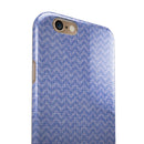 Scratched Deep Blue Sea Fabric Pattern iPhone 6/6s or 6/6s Plus 2-Piece Hybrid INK-Fuzed Case