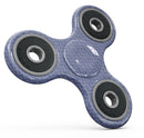Scratched Deep Blue Sea Fabric Pattern Full-Body Fidget Spinner Skin-Kit