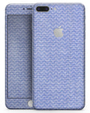 Scratched Deep Blue Sea Fabric Pattern - Skin-kit for the iPhone 8 or 8 Plus