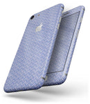 Scratched Deep Blue Sea Fabric Pattern - Skin-kit for the iPhone 8 or 8 Plus