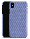 Scratched Deep Blue Sea Fabric Pattern - iPhone X Clipit Case