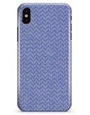 Scratched Deep Blue Sea Fabric Pattern - iPhone X Clipit Case