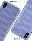 Scratched Deep Blue Sea Fabric Pattern - iPhone X Clipit Case