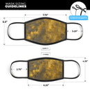 Scratched Gold Standard V1 - Made in USA Mouth Cover Unisex Anti-Dust Cotton Blend Reusable & Washable Face Mask with Adjustable Sizing for Adult or Child