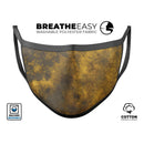 Scratched Gold Standard V1 - Made in USA Mouth Cover Unisex Anti-Dust Cotton Blend Reusable & Washable Face Mask with Adjustable Sizing for Adult or Child