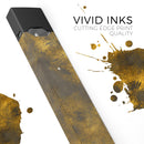 Scratched Gold Standard V1 - Premium Decal Protective Skin-Wrap Sticker compatible with the Juul Labs vaping device