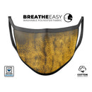 Scratched Gold Standard V2 - Made in USA Mouth Cover Unisex Anti-Dust Cotton Blend Reusable & Washable Face Mask with Adjustable Sizing for Adult or Child
