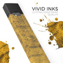 Scratched Gold Standard V2 - Premium Decal Protective Skin-Wrap Sticker compatible with the Juul Labs vaping device