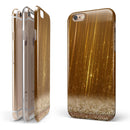 Scratched Gold Streaks iPhone 6/6s or 6/6s Plus 2-Piece Hybrid INK-Fuzed Case