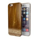 Scratched Gold Streaks iPhone 6/6s or 6/6s Plus 2-Piece Hybrid INK-Fuzed Case