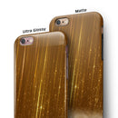 Scratched Gold Streaks iPhone 6/6s or 6/6s Plus 2-Piece Hybrid INK-Fuzed Case
