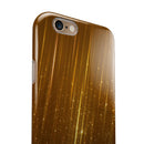 Scratched Gold Streaks iPhone 6/6s or 6/6s Plus 2-Piece Hybrid INK-Fuzed Case