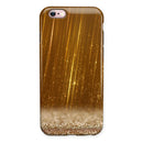 Scratched Gold Streaks iPhone 6/6s or 6/6s Plus 2-Piece Hybrid INK-Fuzed Case