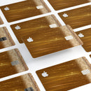Scratched Gold Streaks - Premium Protective Decal Skin-Kit for the Apple Credit Card