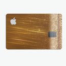 Scratched Gold Streaks - Premium Protective Decal Skin-Kit for the Apple Credit Card
