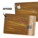 Scratched Gold Streaks - Premium Protective Decal Skin-Kit for the Apple Credit Card