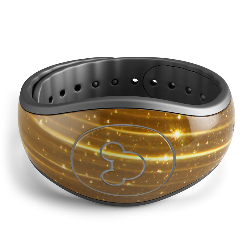 Scratched Gold Streaks - Decal Skin Wrap Kit for the Disney Magic Band