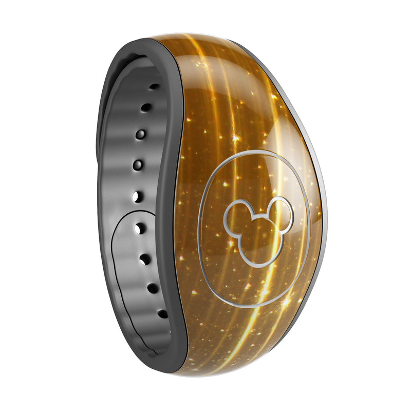 Scratched Gold Streaks - Decal Skin Wrap Kit for the Disney Magic Band
