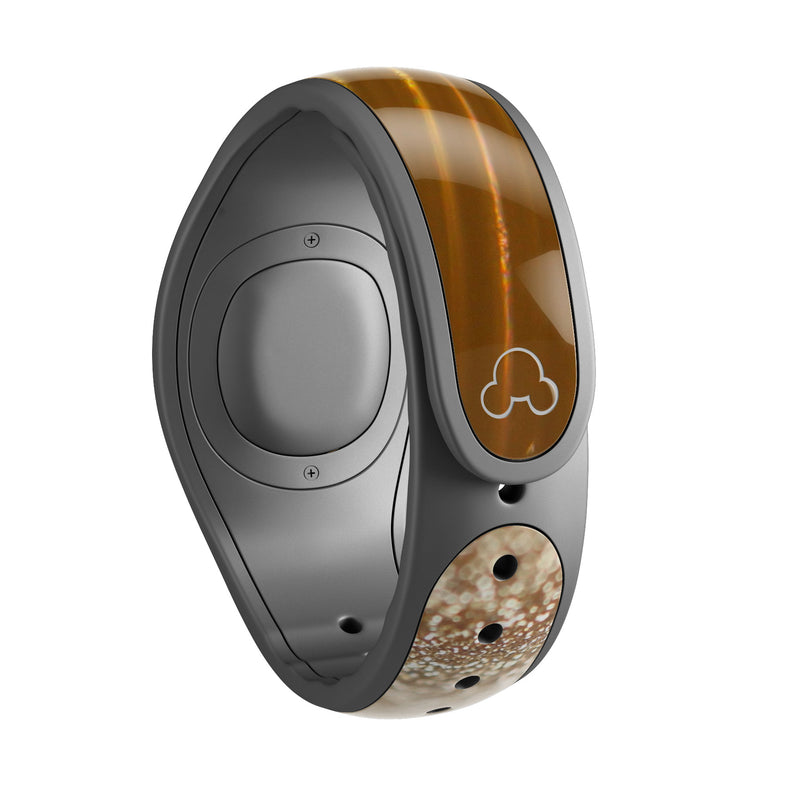 Scratched Gold Streaks - Decal Skin Wrap Kit for the Disney Magic Band