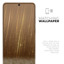 Scratched Gold Streaks - Premium Vinyl Skin Decal for Samsung Galaxy S25 Ultra, S24, S23, S22 & All Galaxy S Models