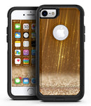 Scratched Gold Streaks - iPhone 7 or 7 Plus Commuter Case Skin Kit