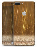 Scratched Gold Streaks - Skin-kit for the iPhone 8 or 8 Plus