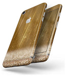 Scratched Gold Streaks - Skin-kit for the iPhone 8 or 8 Plus