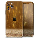 Scratched Gold Streaks - Protective Skin Wrap & Decal – Compatible with iPhone SE to iPhone 17 Pro Max (All Models)